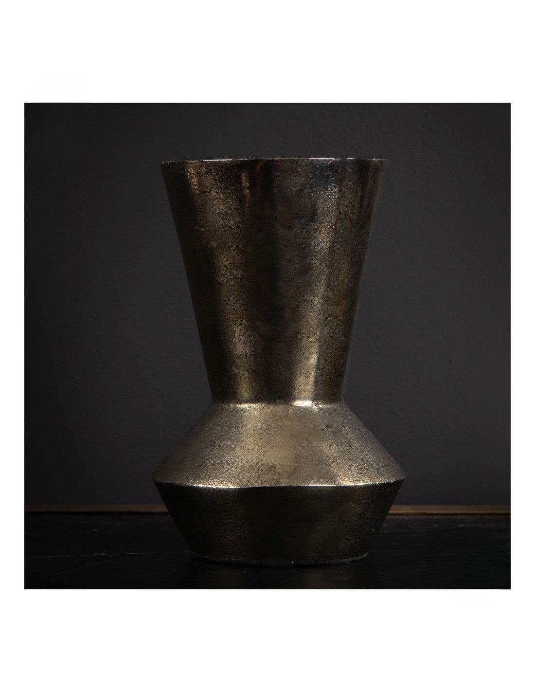 Oxidised Industrial Primitive Vase – Small