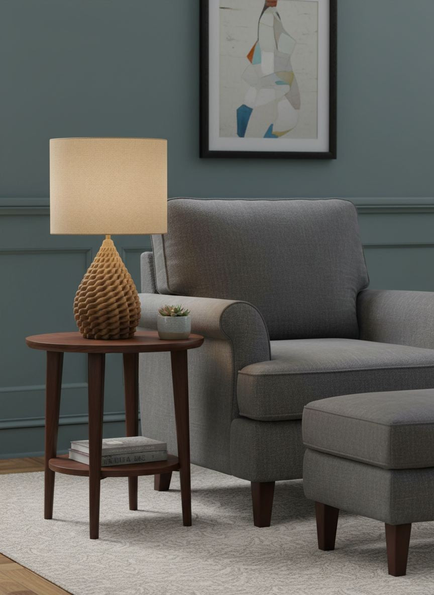 Pillow Lava Lamp With Round Lampshade