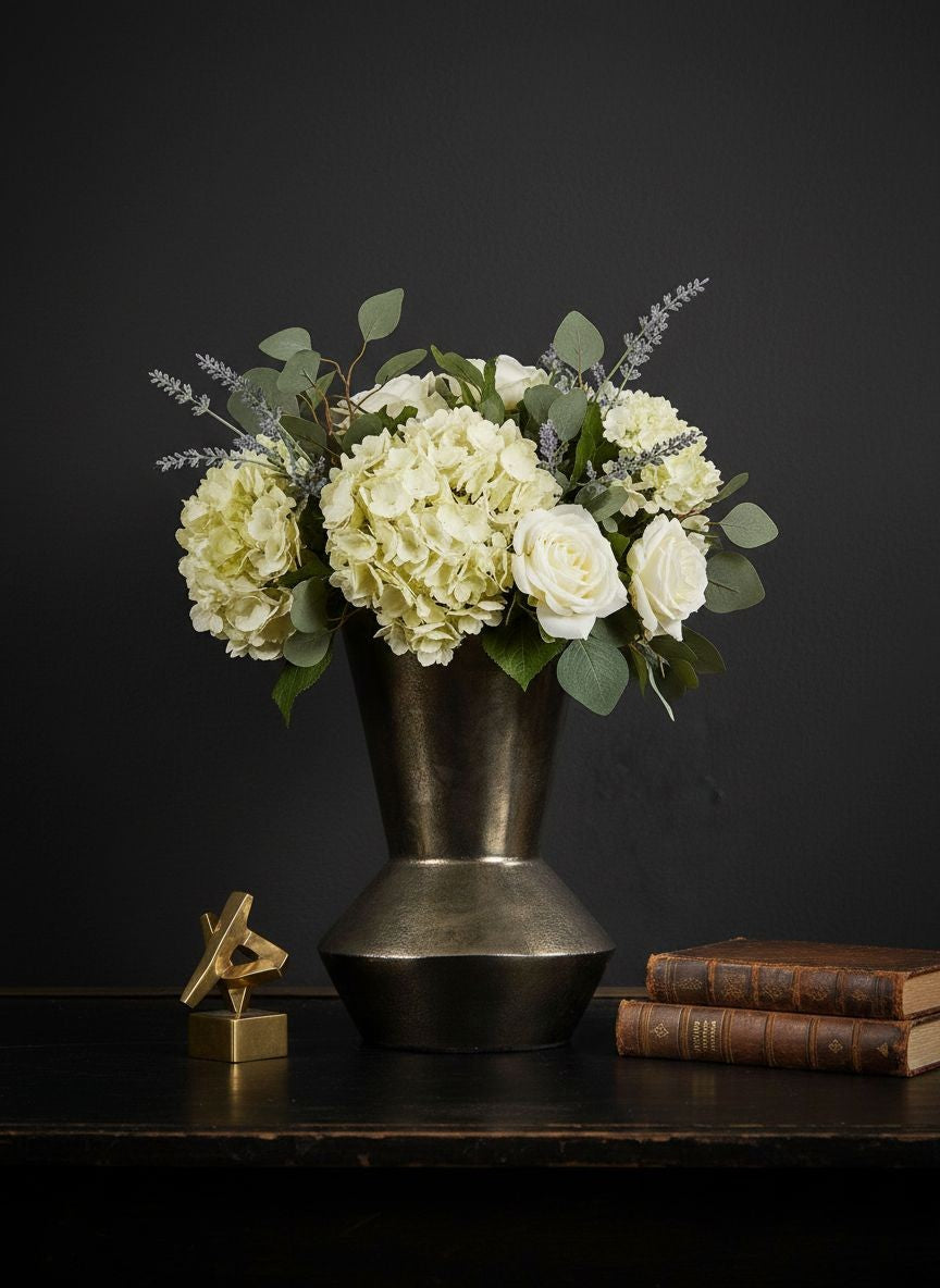 Oxidised Industrial Primitive Vase – Small