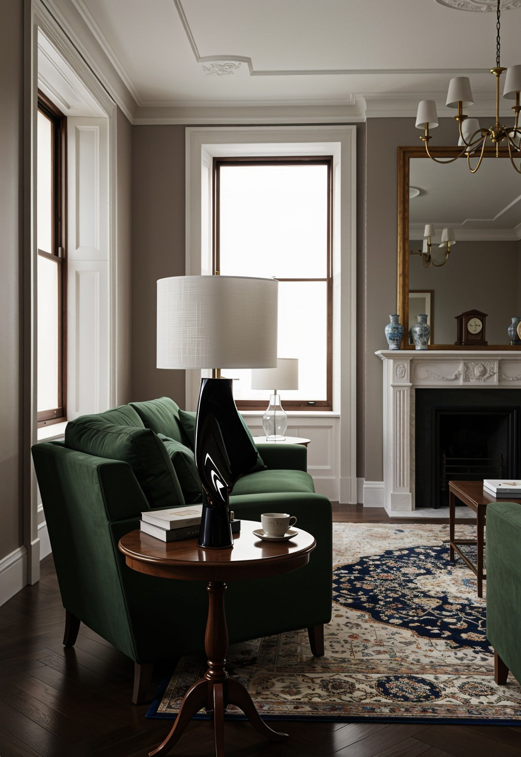 Concerto Lamp with Round Lampshade