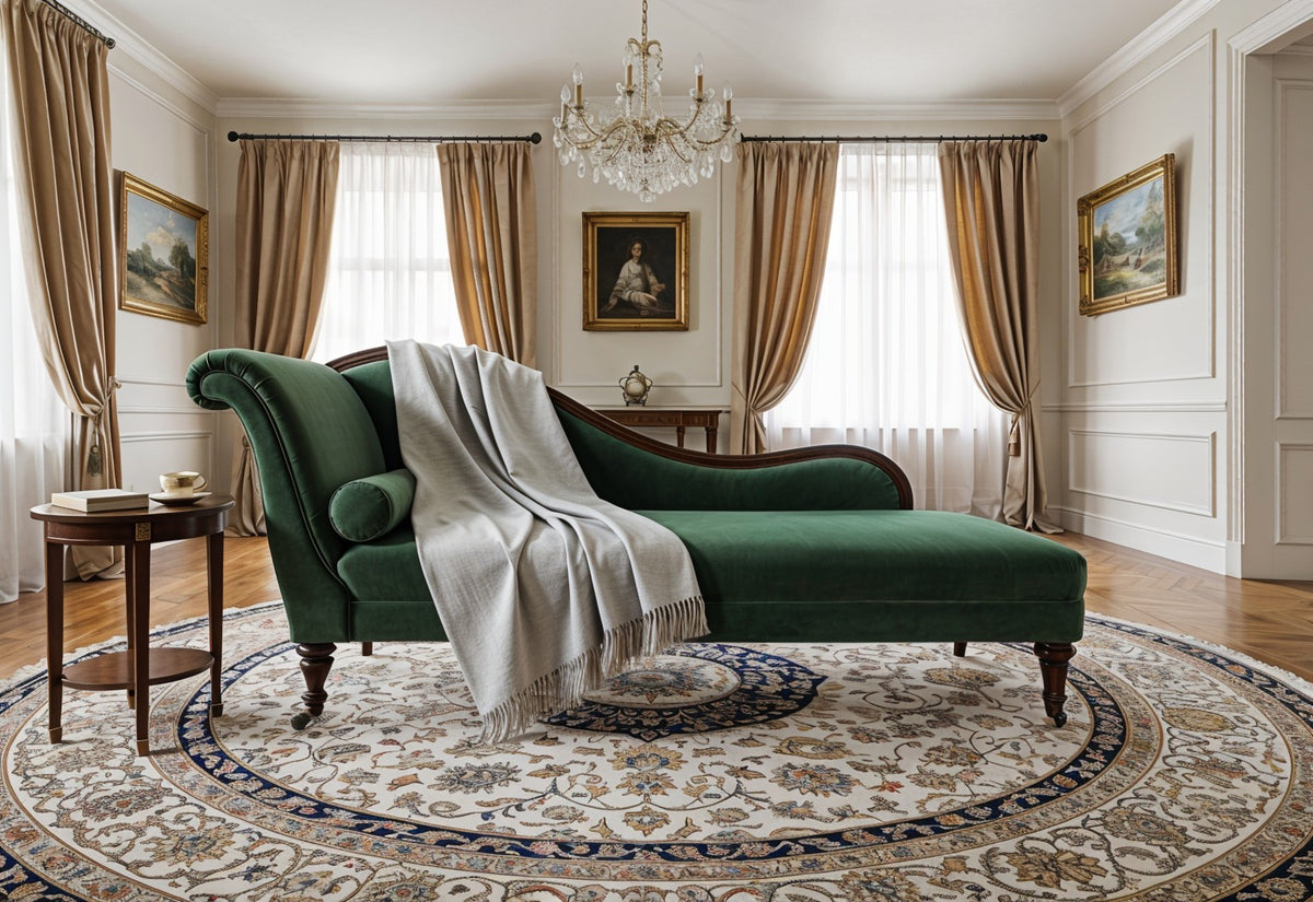 Light Grey Cashmere and Silk Throw Sofa