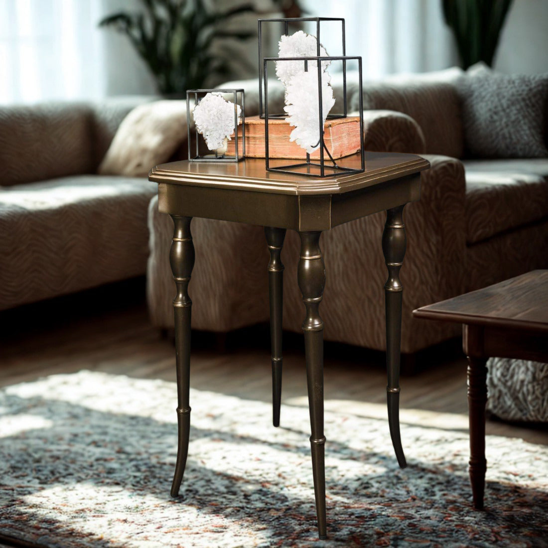 Classic Louis XV Brass Side Table
