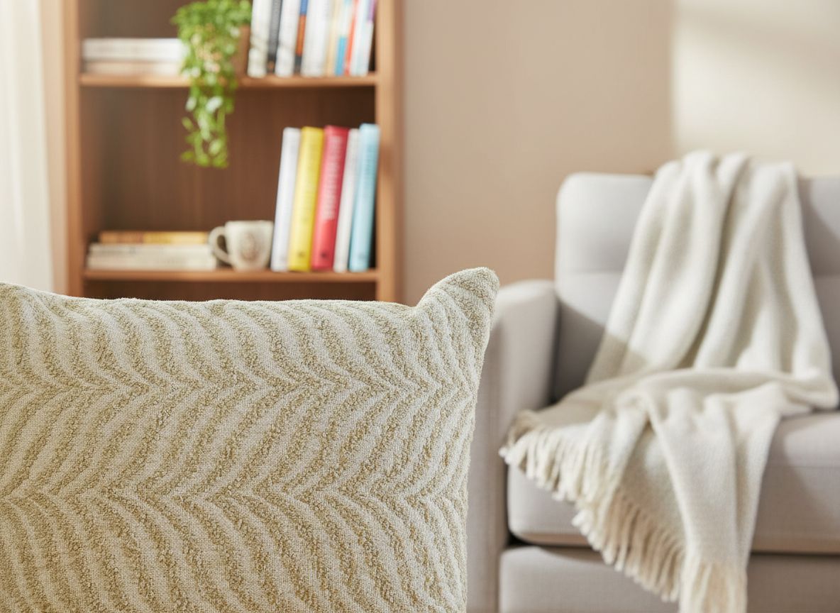Zebra Stripe Ivory Cushion